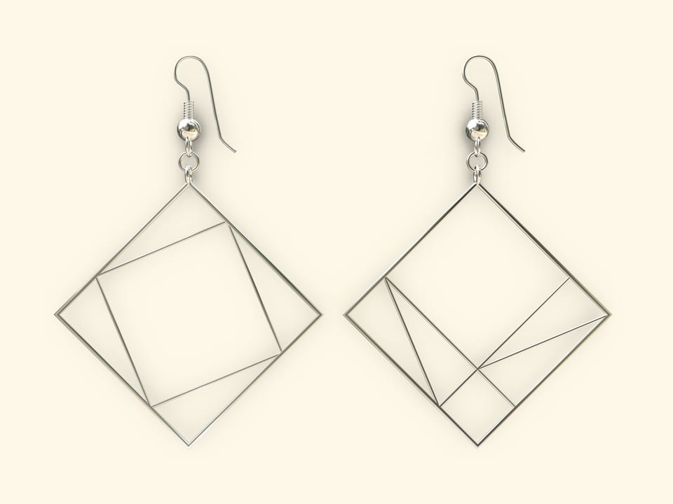 Pythagorean theorem: earrings